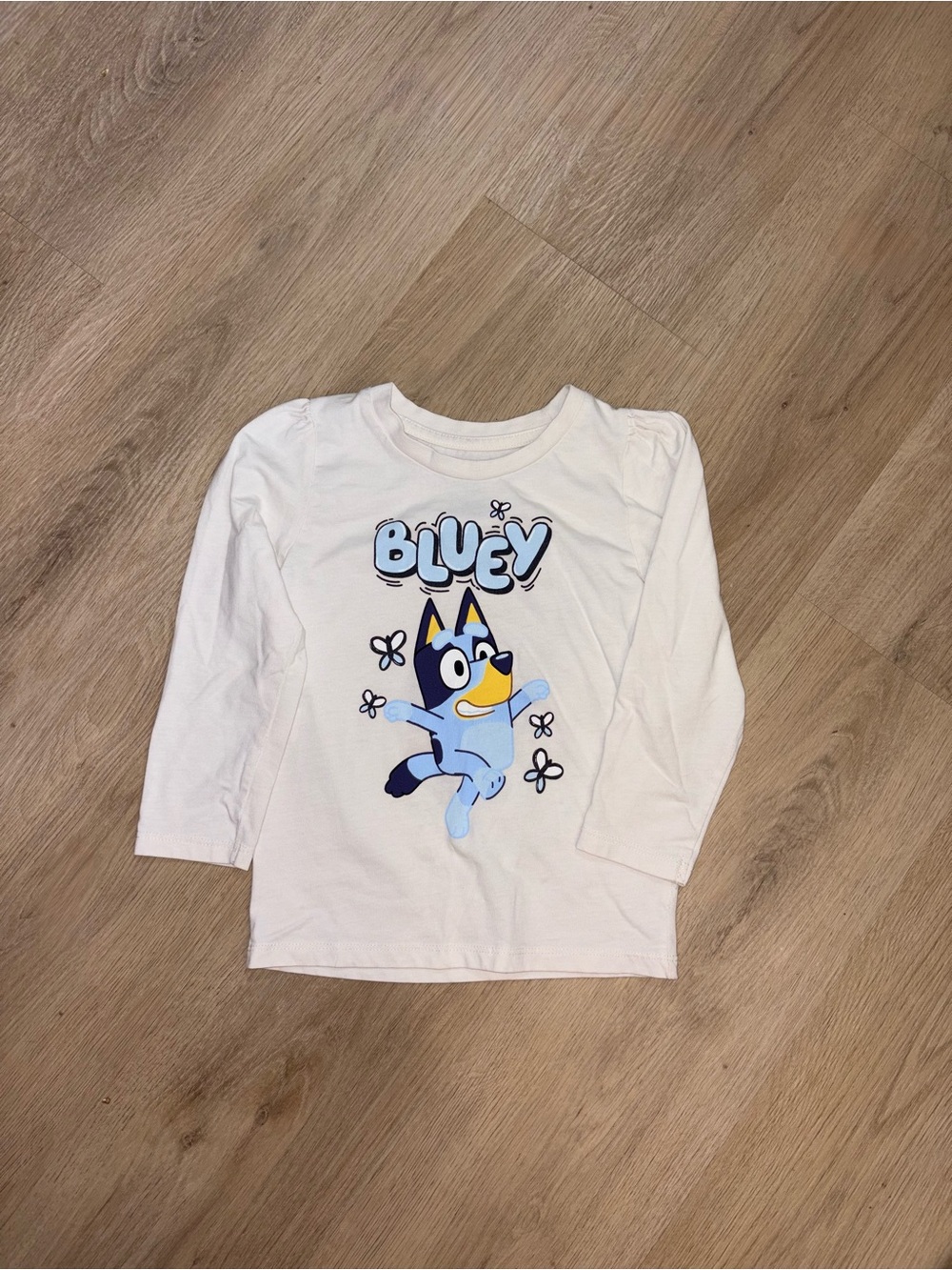Long-Sleeve Kids Tee with Bluey Graphic